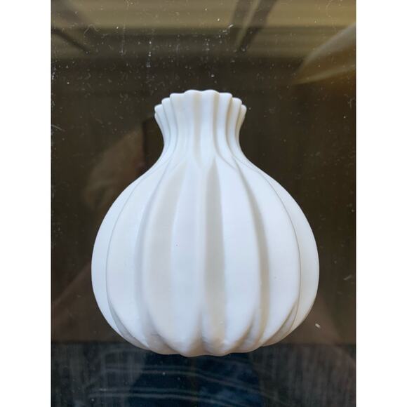 Set of 3 CERAMIC VASES White Textured Ceramic Bud/Stem/Shelf Vases NEW - Picture 10 of 11